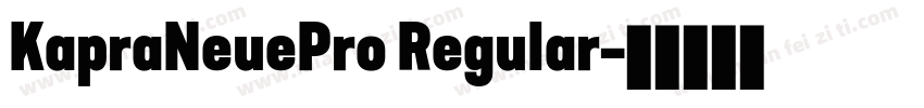 KapraNeuePro Regular字体转换